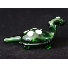 Factory Wholesale Cute 11cm Turtle Shape Glass Pipe Smoking Pipe Hand Pipe